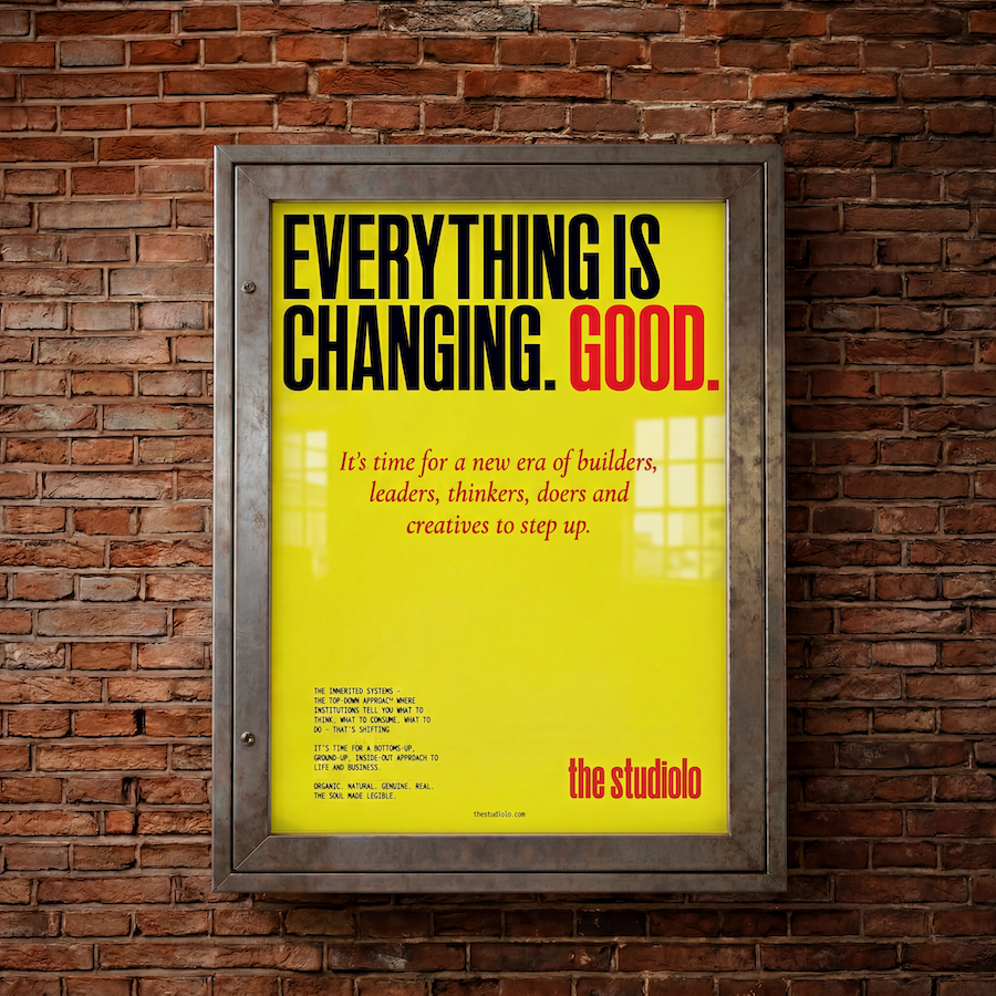 Poster mockup — Everything is Changing