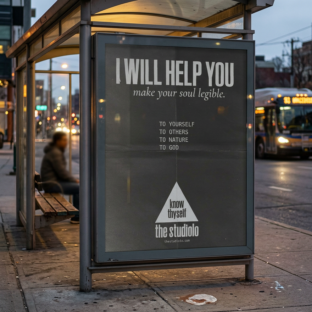 Bus shelter mockup — I Will Help You